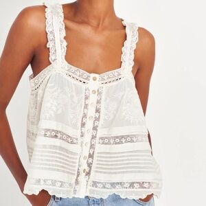 LoveShackFancy Sully Heritage Tank Top